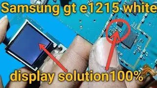 Samsung e1215 white display problem solution 💯% || Samsung e1215 white display working step by step