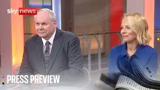 Sky News Press Preview | Adam Boulton and Daisy McAndrew | Monday 13 October 2025