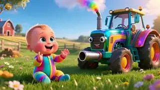 Tiny Farm Tractor Boom 🚜🌾 | Learn Vehicles & Farm Fun for Kids | Toddler Tractor Adventure