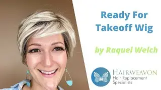 Ready for Takeoff Wig by Raquel Welch | Human Hair Short Style | Colour RL19/23SS Shaded Biscuit