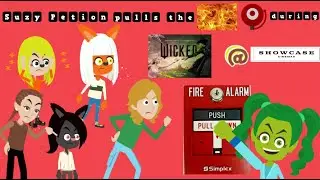 Suzy Petion pulls the fire alarm during the 2024 Wicked Movie/GROUNDED