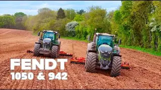 Power harrowing for maize -CM MERCER- #fendt1050 #farmmachinery #maize #biogasplant #fendt #kuhn