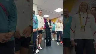 The #RedRoses were joined post-match by our Patron, Her Royal Highness the Princess of Wales 🌹