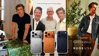 Выставка iPhone 17 в Нью-Йорке | Nate Berkus Rugs USA | Jeremiah Brent x Tempaper