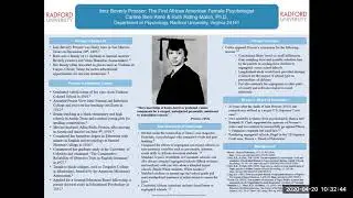 Inez Beverly Prosser: The First African American Female Psychologist