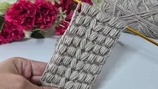 Continue to knit a wonderful Tunisian knitted headband model#crochet#knittingng 🌿🎀🎀