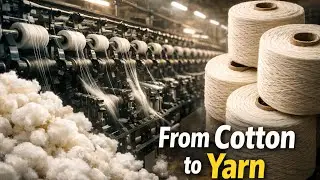 Cotton Yarn Manufacturing Process Step by Step | Cotton Yarn Production Process 