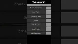 Minecraft | What's your sprint key? #minecraft #minecraftshorts #shorts