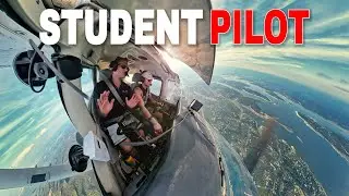 practicing private pilot maneuvers (steep turns, stalls, landings) Flight VLOG