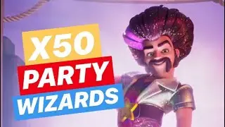ALL x50 Party Wizard Attack [Clash of Clans]