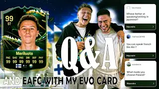 Q&A with my brother while playing FC24 with my card!