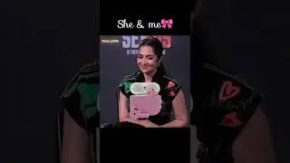 she & me😅🎀#trending#shorts#dudereview#pradeepranganathan#rukmini#jananayaganupdate#comedy#memes#tvk