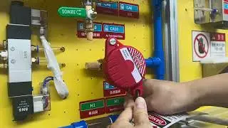 Lockout & Tagout Practicw with Gate Valve Lockout BAN-F11