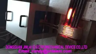 JLC-80KW Metal Bar End Heating Induction Forging Furnace 0