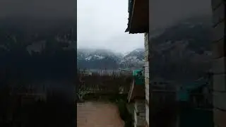 Manali view #snowfall #cinematic #bts #vlog #instagram #youtube