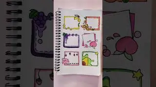 Paper note ideas ♡ | Frame ideas for journal |#shorts #notes #journal #ytshorts #bloomwithmehjebin ♡