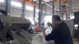 waste plastic film recycling machine