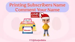 WRITING SUBSCRIBERS NAMES ON PRINTER 🖨️🥰