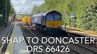 Aggregate Freight 6E73 Shap to Doncaster DRS Class 66 Diesel Locomotive 66426 Huncoat 