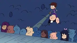 Luna shining a flashlight to get Mick Swagger's attention for 10 minutes