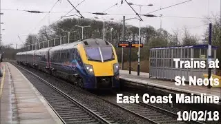 Trains at St Neots, ECML | 10/02/18