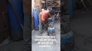 como sacar una v&aacute;lvula de gas en 25 seg.