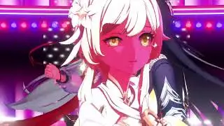 【Honkai 3rd X Genshin X VRChat MMD／FULLHD】#kiana Kaslana FWS, #mei Raiden XDC #lumine HEMA【Vibrato】