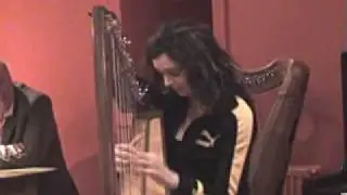 piano and harp duet live in Cafe Cossachok