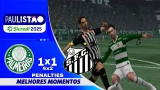 NOS PENALTIES O PALMEIRAS É CAMPEÃO 🏆 DO PAULISTÃO PPSSPP  1a. TEMPORADA