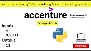 Number sum: learn python by solving Accenture coding question  2022 batch