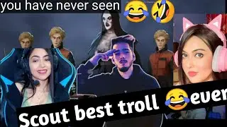 🤣Scout troll @kaash @kani @Hastar&@Ultron😂 scout bhai op💛