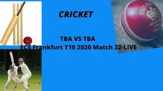 Darmstadt CC e.V VS FCA 04 Darmstadt ECS Frankfurt T10 2020 Match 23-LIVE