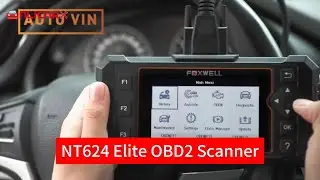 Foxwell NT624 Elite OBD2 Scanner Car Diagnostic Tools All System Code Reader ABS TPMS EPB 8 Reset