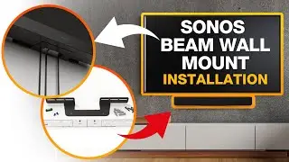 Закрепите настенный кронштейн для саундбара Soundbass Sonos Beam на стене и крепите саундбар.