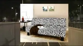 Primo International DJ-Maple Klik Klak Adjustable Sofa Safari Zebra