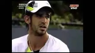 Fl&aacute;vio Saretta Bravo com &aacute;rbitro -  Angry Saretta #tennis #brasil #tenis