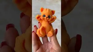 Cute Red Kitty ☺️ #saponellimolds #soap #soapmaking #soapmaker #handmade #art #diy #shorts #short