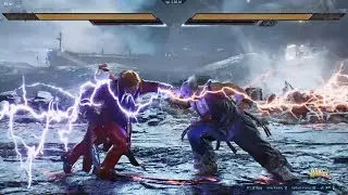 Mishima Battle At Its Best | Kazuya Fights Strong G.O.D Heihachi!