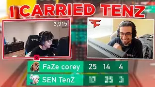 I CARRIED TenZ IN VALORANT !!! | FaZe Corey