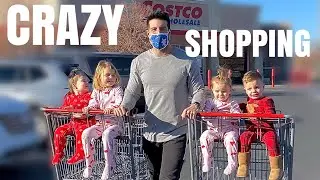 TAKING THE WILD TRIPLETS TO COSTCO | BIG FAMILY MASSIVE COSTCO HAUL | GROCERIES FAMILY OF 7