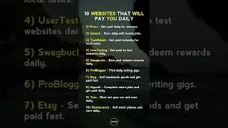 The 10 BEST Websites PROVEN To Pay Daily ($50/Hour SECRET) [STEP-BY-STEP]