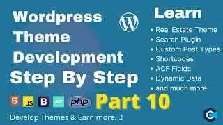 Wordpress Theme Development Tutorial Part 10 | Bootstrap Wordpress Theme Development in Hindi / Urdu