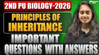 2nd PU Biology 2026 | Principles of Inheritance Most Important Questions with Solutions