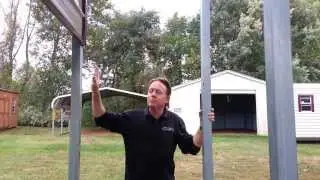 Scott's Carports Sidewall Leg Height Video for metal carports and metal garages.