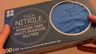 Thick Nitrile Powder Free Multi-purpose Gloves Showcase