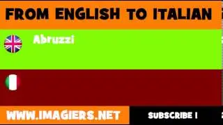 How to say Abruzzi in Italian