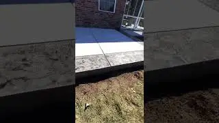 Concrete Patio w SICK STAMPED BORDERS