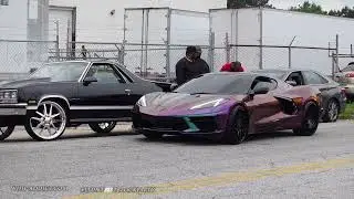 Stunt World's STUNTFEST Block Party 2K23, Custom Cars, Big Rims, Hellcats, Street Action. Part 1