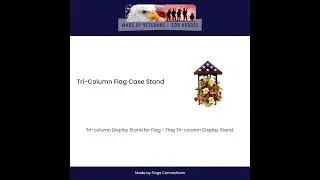 Tri Column Display Stand for Flag   Flag Tri Column Display Stand, Will Hold a Funeral Flag