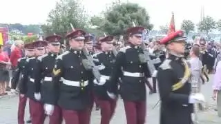 Hussars march through Hamble
